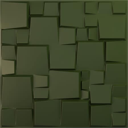 Ekena Millwork 19 5/8in. W x 19 5/8in. H Modern Square EnduraWall Decorative 3D Wall Panel Covers 2.67 Sq. Ft. WP20X20MSGCG